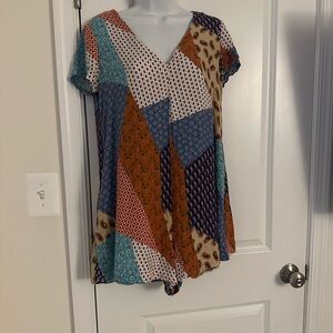 Zara Multicolor Patchwork Romper